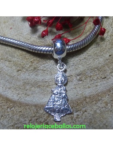 Charm Virgen de Covadonga en silueta de plata