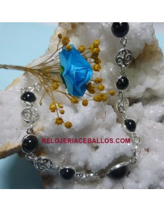 AP11 Pulsera celta con Triskeles y Azabache