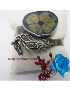 Brazalete artesano con Dragón en plata DRQ 2