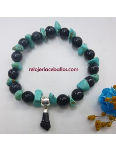 Pulsera con Figa protectora y piedras naturales TSF