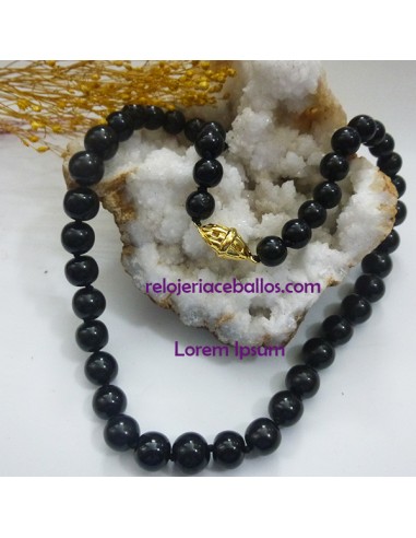 Collar de Azabache de bola lisa en progresión CAD50