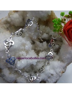 Pulsera de plata con Nudos Celtas 154-1