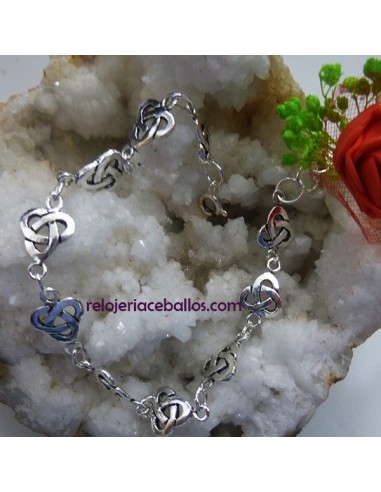 Pulsera de plata con Nudos Celtas 154-1