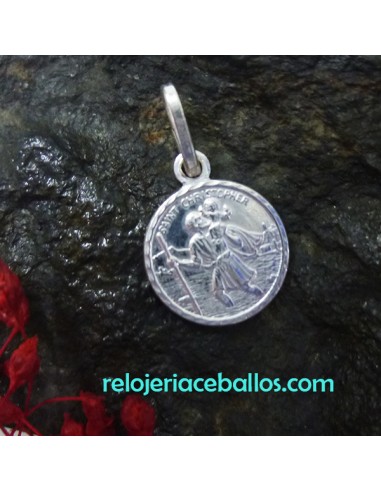 S. Cristobal medalla pequeña de plata SCP