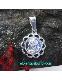 Virgen de la Piedad medalla pequeña de plata LPV