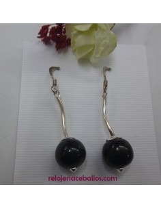 Pendiente de gancho con Bola de Azabache PGA