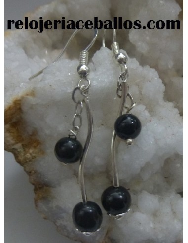 Pendientes con Azabache y Plata  283