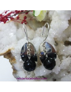 Pendientes con bola facetada de Azabache XAP