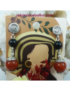 Pendiente de Azabache y Plata  CLARE