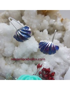 Pendiente de gancho serie Cuncha azul 112349GP
