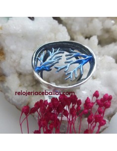 Anillo Orfega de la serie Kiri en azul 113339