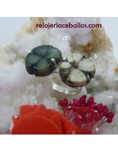 Anillo Tú y Yo artesano con Quiastolitas TYQ