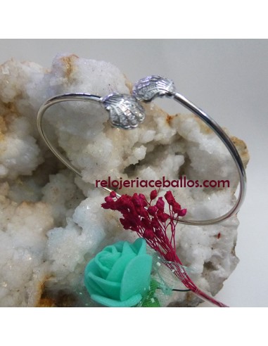 Brazalete de conchas con pedrería fina 151-44