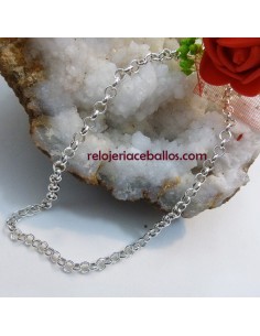 372-115 Cadena de plata con malla tipo rolo