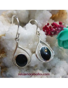 Pendientes de plata con Azabache 620-0141