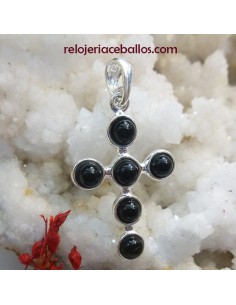 Cruz de Azabache y plata 102-207