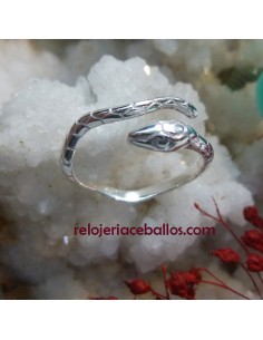 Anillo con Serpiente de plata ajustable 340-353