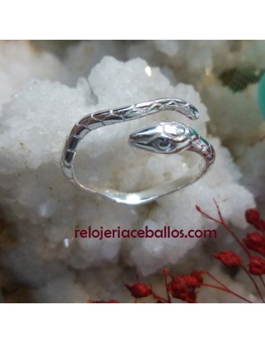 Anillo con Serpiente de plata ajustable 340-353