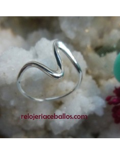 Anillo de plata sencillo y ajustable 340-321