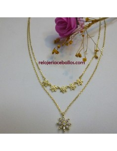 Gargantilla doble en plata...