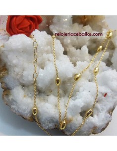 Cadena de plata con baño de...