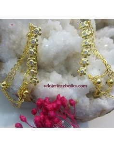 Pendientes con baño de oro...