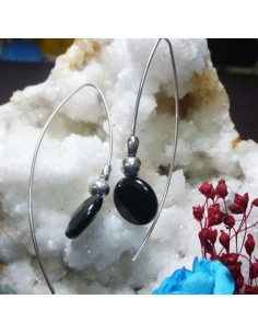 Pendientes con lenteja de Azabache RLA