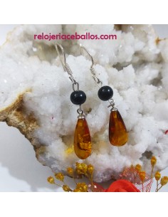 Pendiente combinado con Ámbar y Azabache 101