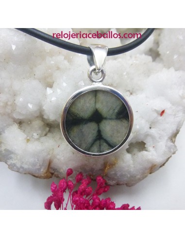 Colgante de plata con Quiastolita engarzada CQE