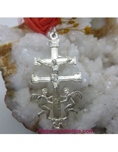 Cruz de Caravaca de plata ref. S24A