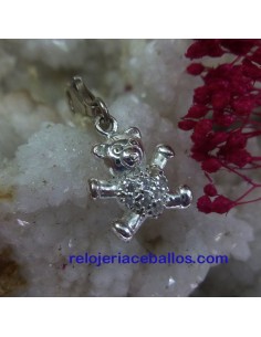 Charm Osito de plata para pulsera