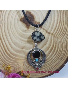 Colgante combinado artesano de orfebrería
