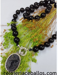 Collar de Azabache enfilado a mano GCA