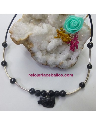 Gargantilla con Concha de Azabache GGAZ