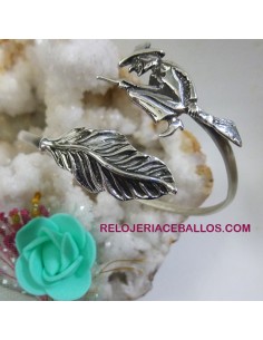 Brazalete exotérico con Bruja de plata