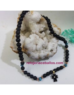 Collar de Azabache con Cruz...