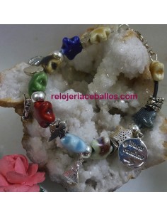 Pulsera con Charms y Estrellas