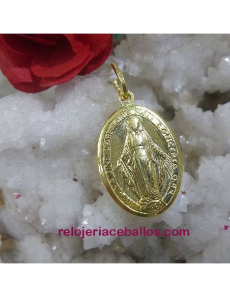 Virgen Milagrosa de plata maciza