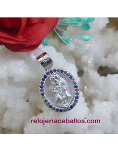 Medallita de la Virgen de Covadonga con Pedrería