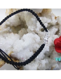 Pulsera con Santina de Covadonga en plata