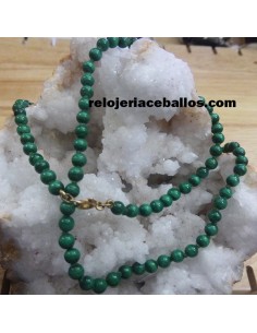 Collar de Malaquita y Oro X72B