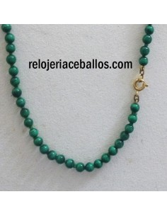 Collar de Malaquita y Oro X72B 2