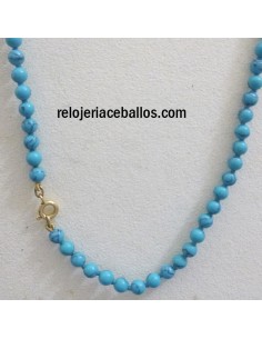 Collar con Turquesa y oro 7032 2