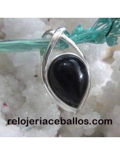 Colgante con Azabache en plata