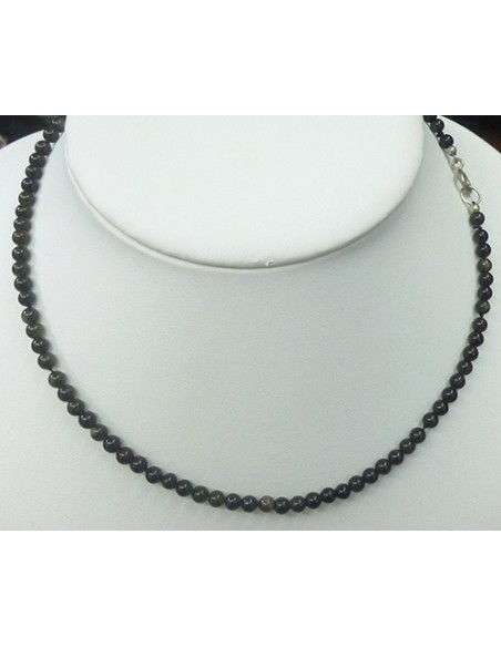 Collar artesano de Obsidiana dorada COB