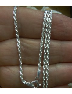 Cordón de Plata de ley largo 60 cm
