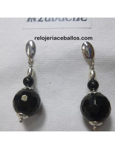 Pendientes con Azabache facetado FAP