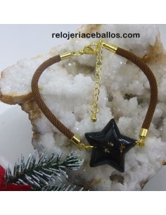 Pulsera de cordón y carbón... 2