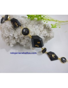 Pulsera irregular de carbón redefinido