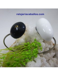 Brazalete con Ágata y Carbón reestructurado